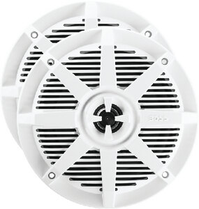 6 1/2" WEATHERPROOF 2 WAY MARINE FULL RANGE SPEAKER (BOSS AUDIO) 1 pr. White